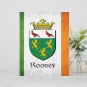 Rooney Irish Flag (Standing Front)