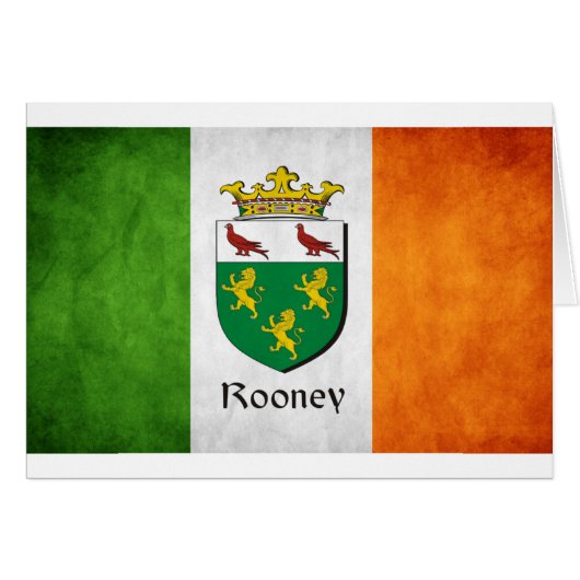 Rooney Irish Flag Cards (Front Horizontal)