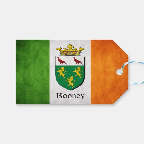 Rooney Irish Flag Gift Tags