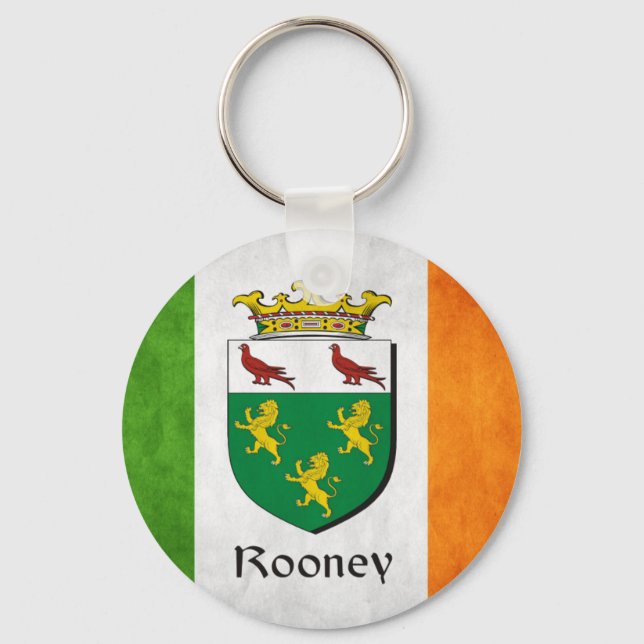 Rooney Irish Flag Keychain (Front)