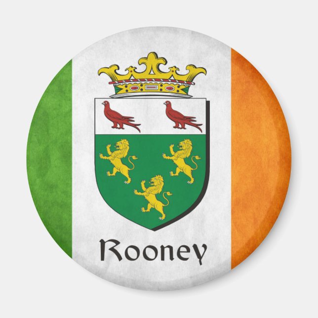 Rooney Irish Flag Magnet (Front)