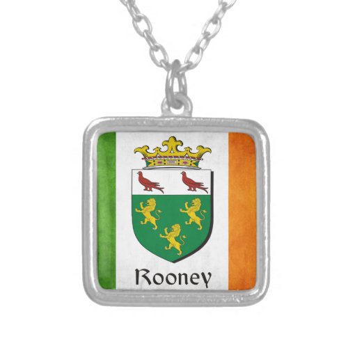 Rooney Irish Flag Silver Plated Necklace