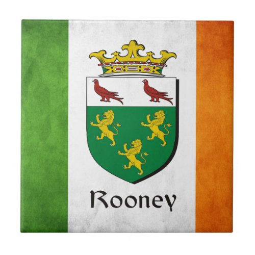 Rooney Irish Flag Tile