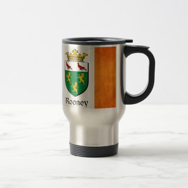 Rooney Irish Flag Travel Mug (Right)