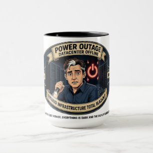Rooney Troublin - Funny IT Support Power Outage  Mug