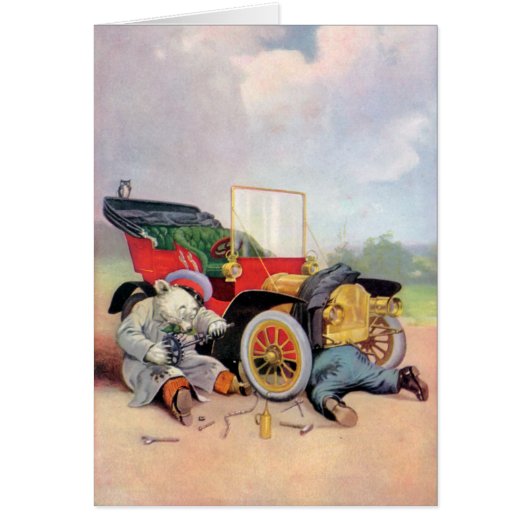 Roosevelt Bears Car Mechanics. Cards (Front)