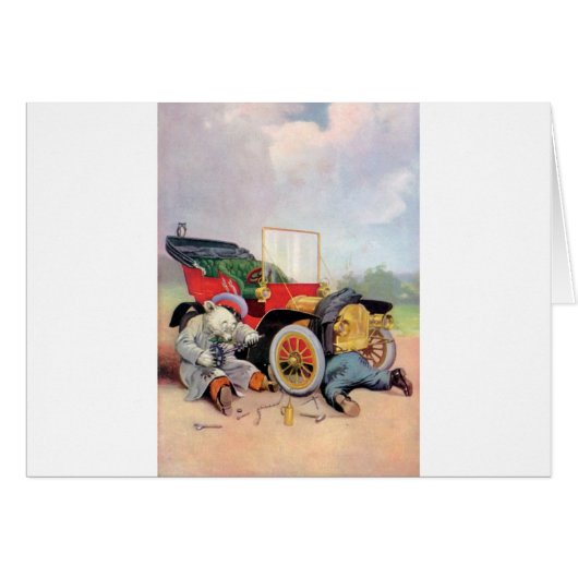 Roosevelt Bears Car Mechanics. Cards (Front Horizontal)
