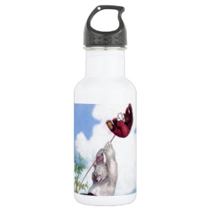 Roosevelt Bears Descend from Hot Air Ballon Stainless Steel Water Bottle