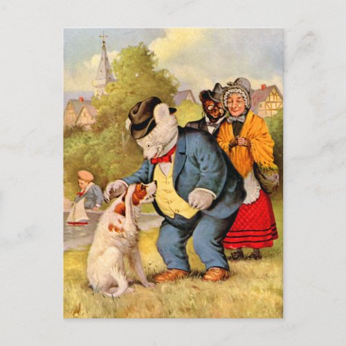 Roosevelt Bears  Old Mother Hubbard  Her Dog Postcard