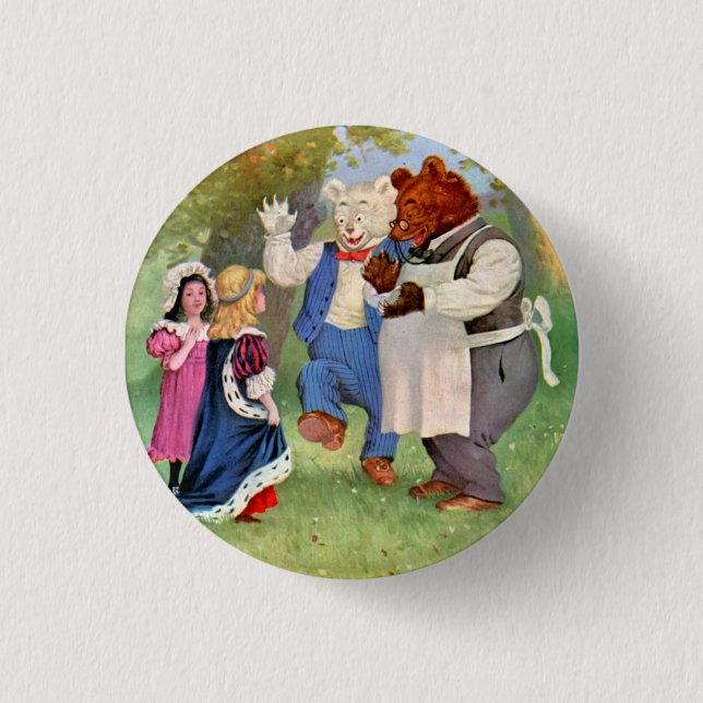 Roosevelt Bears With The Fairy Tale Princesses Button (Front)