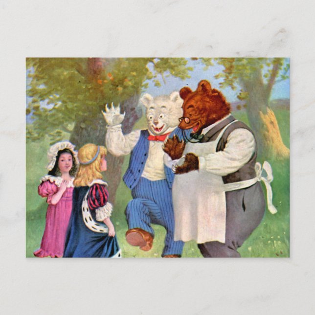 Roosevelt Bears With The Fairy Tale Princesses Postcard (Front)