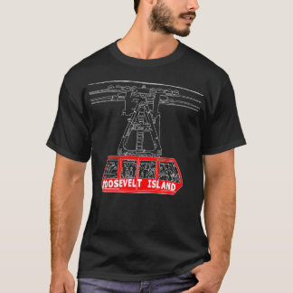 Roosevelt Island Tram Hand Drawn New York City T-Shirt
