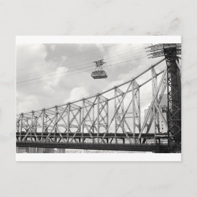 Roosevelt Island Tramway, NYC, Analog (film) photo Postcard (Front)