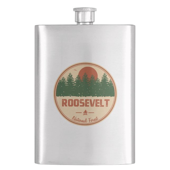 Roosevelt National Forest Flask (Front)