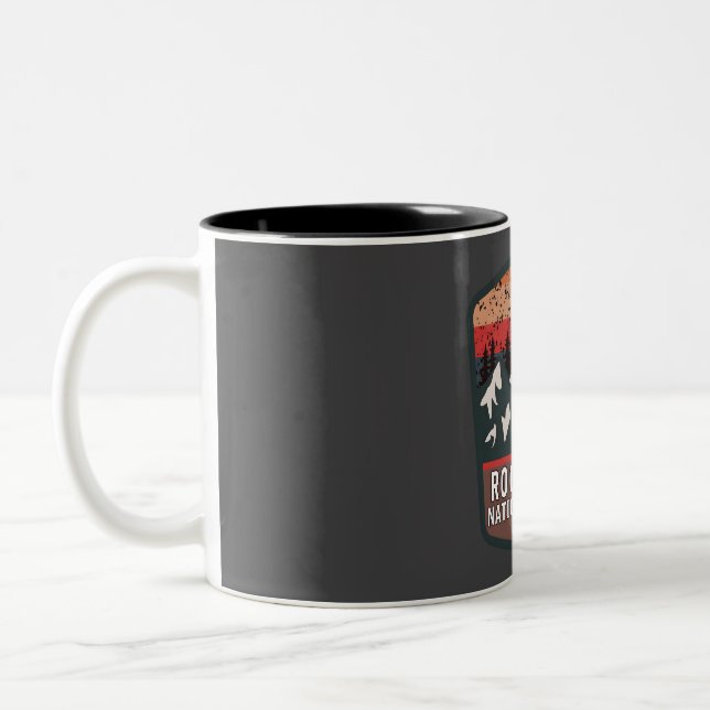 Roosevelt national forest  Two-Tone coffee mug (Left)