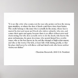 Roosevelt Quote Poster