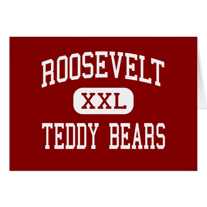 Roosevelt   Teddy Bears   Middle   Port Angeles Greeting Card