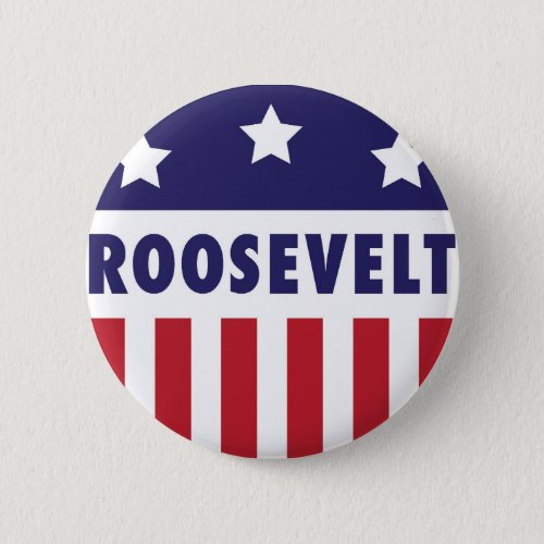 Roosevelt Vintage Campagn Logo Pinback Button