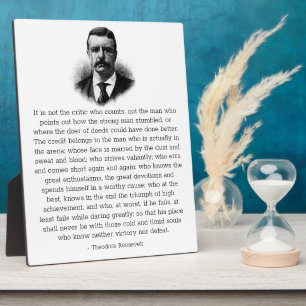 Roosevelt's Man in the Arena Plaque