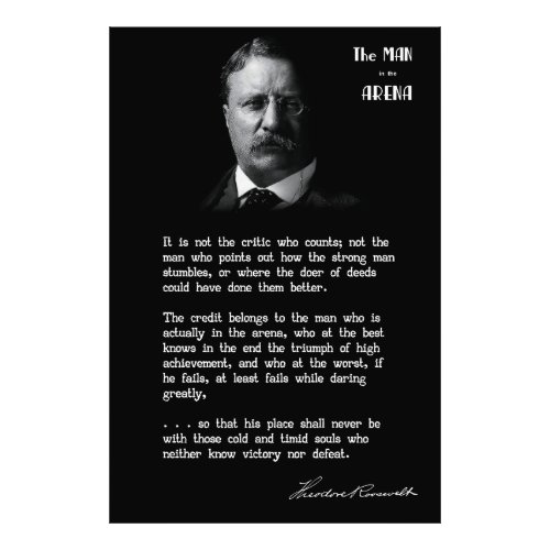 Roosevelts MAN in the ARENA Speech 2 Photo Print