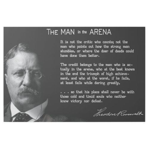 Roosevelts MAN in the ARENA Speech Gallery Wrap