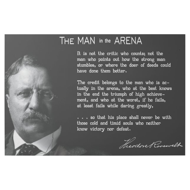 Roosevelt's MAN in the ARENA Speech Gallery Wrap (Front)
