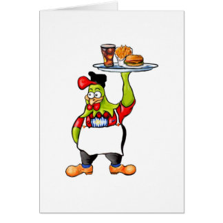 *Roostar bar's waiter* Cards