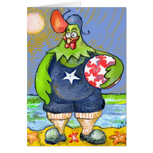 * Roostar in the beach * Cards (Front)