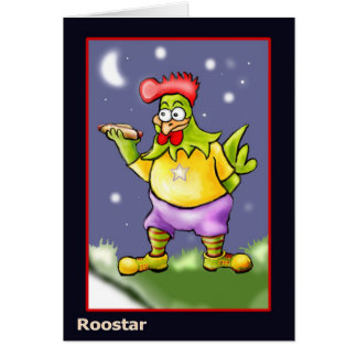 * Roostar with frankfurter * Cards
