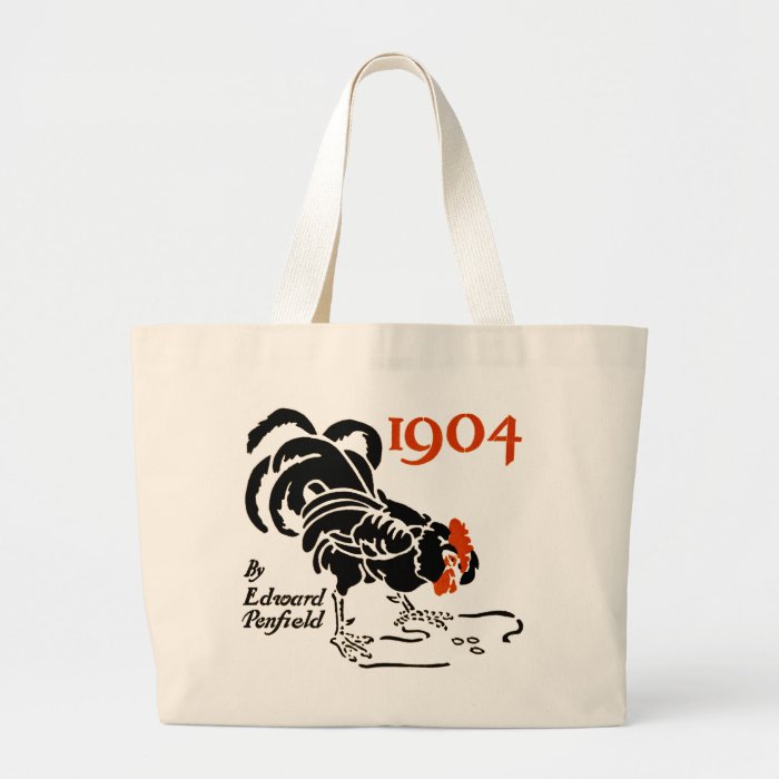 Rooster 1904 Vintage Edward Penfield Animal Bird Canvas Bags