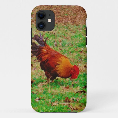 Rooster and Hen iPhone 11 Case