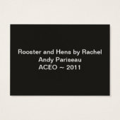 Rooster and Hens ~ ATC (Back)