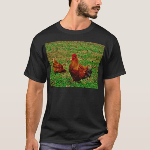 Rooster  and his chick T_Shirt