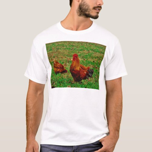 Rooster  and his chick T_Shirt