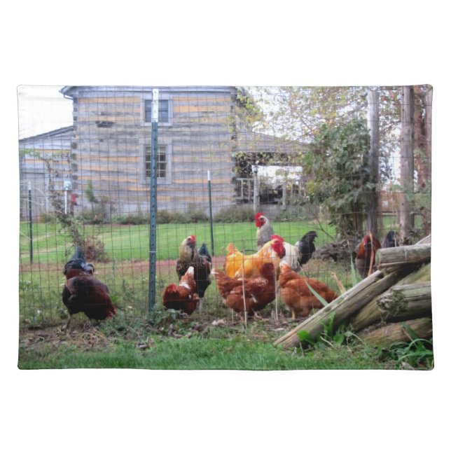 Rooster and His Girls Placemat (Front)
