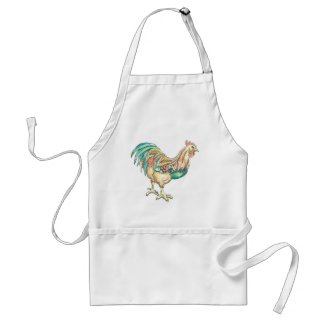 Rooster Art Adult Apron