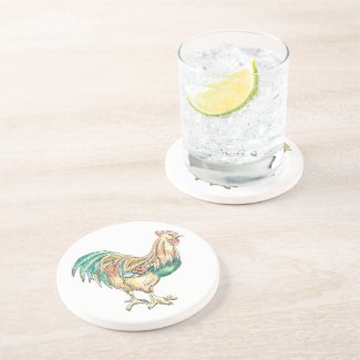 Rooster Art Coaster