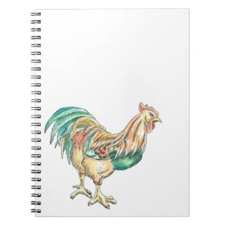Rooster Art Notebook