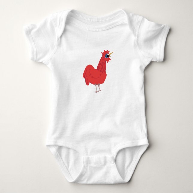 Rooster Baby Bodysuit (Front)