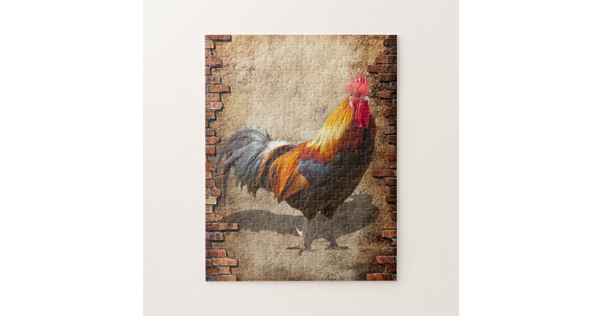 Rooster Beautiful Colorful Chickens Add Background Jigsaw Puzzle Zazzle Com Purvis, mississippi on etsy since 2010. zazzle