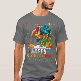 Rooster Bird Lover Funny Rooster HelloThanksMas T-Shirt