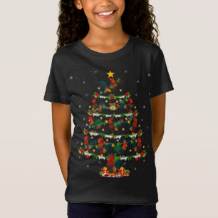 Rooster Bird Lover Xmas Lighting Rooster Christmas T-Shirt