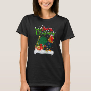 Rooster Bird Xmas Decorations Santa Rooster Chris T-Shirt