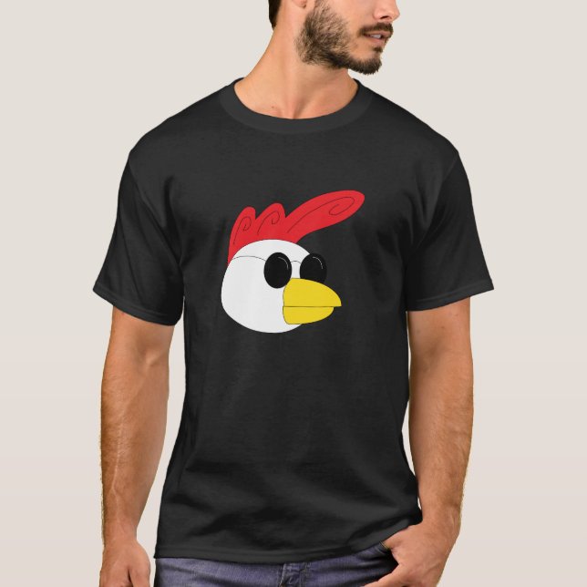 Rooster Black T-Shirt (Front)