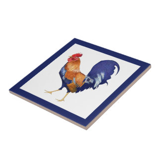 Rooster border Tile