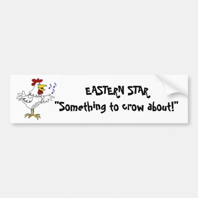 Rooster Bumper Sticker (Front)
