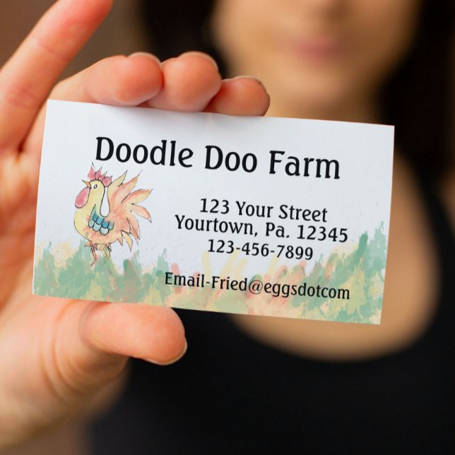 Rooster Business Card (Creator Uploaded)