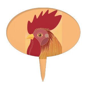 Rooster Cake Topper
