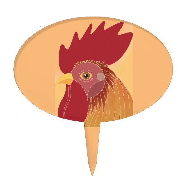 Rooster Cake Topper (Front)