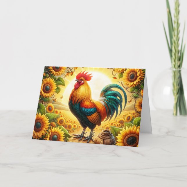 Rooster Card (Front)